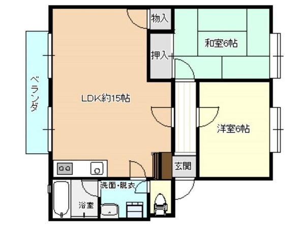 シャルムいわせのの物件間取画像